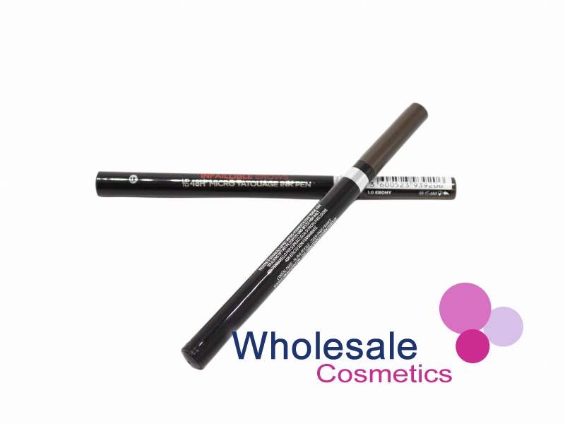 12 x L'Oreal Paris Infaillible Brow 48H Micro Tatouage Ink Pen - 1.0 EBONY